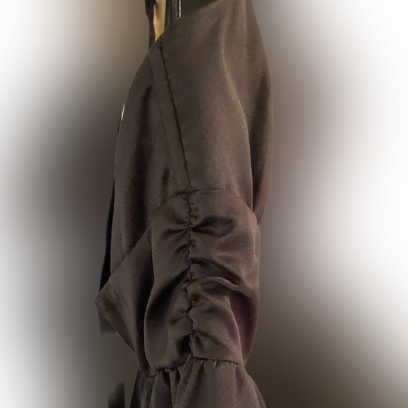 Black satin halter dress - Picture 8 of 16